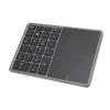 ANGGREK Number Pad, Dual Modes Rechargeable High Sensitivity Numeric Keypad for PC for Laptop (Dark Gray) view 4