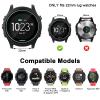 Sport Bands Compatible with Garmin Forerunner 935/Forerunner 945 Watch Band, Soft Silicone Strap for Garmin Fenix 5/ Fenix 5plus/ Fenix 6/ Fenix 6 Pro/Approach S60 Watch Band (Black) view 3