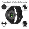 Sport Bands Compatible with Garmin Forerunner 935/Forerunner 945 Watch Band, Soft Silicone Strap for Garmin Fenix 5/ Fenix 5plus/ Fenix 6/ Fenix 6 Pro/Approach S60 Watch Band (Black) view 4