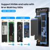 cablecc USB4 20Gbps Type-C USB3.2 to NGFF M-Key M.2 NVME SATA SSD PCBA Enclosure 2280/2242/2260mm RTL9220 view 2