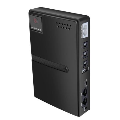 10400mAh Mini UPS Power Supply, Uninterruptible Power Supply Support Device Power, 36W USB 5V DC 5V 9V 12V POE 15V 24V 6 Outlets, Backup Power Supply for Camera Router (US