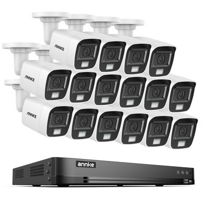 ANNKE 3K Security Camera System, 32 Channel 3K Lite AI DVR and 16pcs 5MP Outdoor IP67 Weatherproof CCTV Cameras with Smart Color Night Vision, Built-in Mic, AI Human/Vehicle Detection, NO Hard Drive