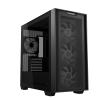 ASUS A21 Plus TG ARGB Black microATX PC Case (Pre-Installed ARGB Fans, Mesh Front Panel, Compatible with Hidden Port Motherboards, 360mm Radiators, 380mm Graphics, Black) view 1