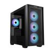 ASUS A21 Plus TG ARGB Black microATX PC Case (Pre-Installed ARGB Fans, Mesh Front Panel, Compatible with Hidden Port Motherboards, 360mm Radiators, 380mm Graphics, Black) view 2
