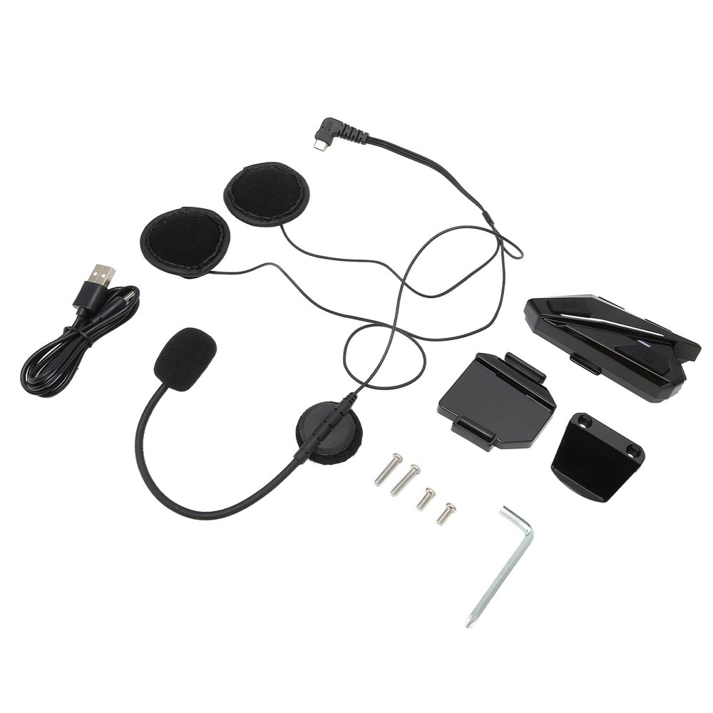 Motorcycle Helmet Earphones, Noise Reduction and Handsfree Call, Motorcycle Accessories, ABS Material, BT 5.0 Technology Standard for Motorcycles