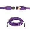 SATMAXIMUM 2ft Cat8 SFTP Ethernet Patch Cable 26AWG, Pure Copper, Shielded, High-Speed 40Gbps Data Transfer, 2000MHz Bandwidth, for Servers, Gaming, and Networking Purple view 1