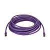 SATMAXIMUM 2ft Cat8 SFTP Ethernet Patch Cable 26AWG, Pure Copper, Shielded, High-Speed 40Gbps Data Transfer, 2000MHz Bandwidth, for Servers, Gaming, and Networking Purple view 2