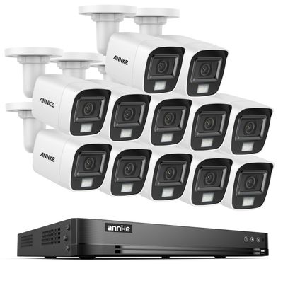 ANNKE 3K Security Camera System, 32 Channel 3K Lite AI DVR and 12pcs 5MP Outdoor IP67 Weatherproof CCTV Cameras with Smart Color Night Vision, Built-in Mic, AI Human/Vehicle Detection, NO Hard Drive