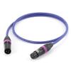 1 Pair Microphone Cable 3 Pin XLR Cable, Male to Female Manual Welding Audio Extension Cable, Professional Mixer/Live/KTV XLR Balanced Line (Purple Cable and Marking Ring Plug, 3 Meters) view 1