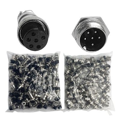 GX12, 6-Pin, Panel-Mount, Circular Connector, Male & Female, 7A 125V