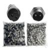 100 Sets GX12 2Pins Aviation Connector Panel Mount Circular Metal Adapter Male Female Plug Socket 125V 7A (2P) view 1