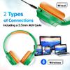 Contixo Kids Bluetooth Headphones, Green Wireless & Wired Over-Ear 85dB Volume Limiting, LED Lights, Foldable, Adjustable Headband, Mic Lightweight Noise-Limiting Design for Boys & Girls view 3
