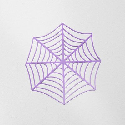 Decal Stickers of Spider Web (Lavender Purple) (Set of 2) Luxury Weatherproof Vinyl Decal Stickers for Laptop Desktop Smartphone Car Dirt Bike Wall Room Mason Jar Bathtub - USCVER10j7874LA