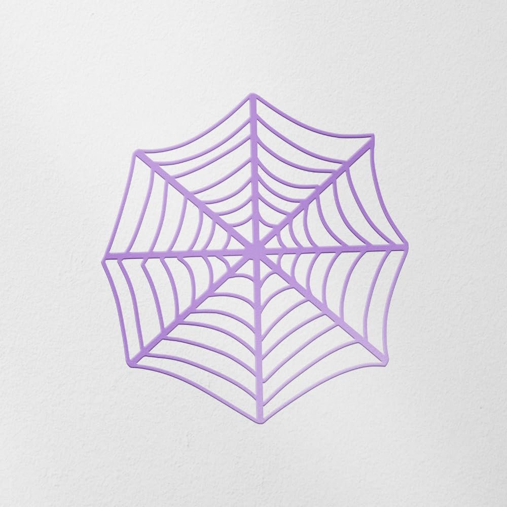 Decal Stickers of Spider Web (Lavender Purple) (Set of 2) Luxury Weatherproof Vinyl Decal Stickers for Laptop Desktop Smartphone Car Dirt Bike Wall Room Mason Jar Bathtub - USCVER10j7874LA