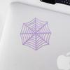 Decal Stickers of Spider Web (Lavender Purple) (Set of 2) Luxury Weatherproof Vinyl Decal Stickers for Laptop Desktop Smartphone Car Dirt Bike Wall Room Mason Jar Bathtub - USCVER10j7874LA view 3