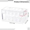 byepica Dual-Layer USB Cable Charger Organizer Box with 12 Compartments, Plastic Electronics Storage with Lid, Cable Management Case and 15 Ties view 3