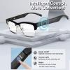 PLEIVO Smart Glasses,Bluetooth Glasses for Men Women with Bluetooth Speaker, Open Ear Music&Calls Glasses with Touch/Voice Control for Indoor&Outdoor,Spport All Smart Devices Voice Assistant (Silver) view 4