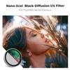 Black Mist Diffusion 1/4 Filter+ Lens Hood+ Lens Cap Kit (3 PCS) for Fujifilm X100 Series Camera X100/X100F/X100S/X100T/X100V/X100VI view 2