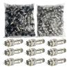 100 Sets GX12 4Pins Aviation Connector Panel Mount Circular Metal Adapter Male Female Plug Socket 125V 7A (4P) view 2