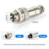 100 Sets GX12 4Pins Aviation Connector Panel Mount Circular Metal Adapter Male Female Plug Socket 125V 7A (4P) view 3