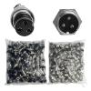 100 Sets GX12 3Pins Aviation Connector Panel Mount Circular Metal Adapter Male Female Plug Socket 125V 7A (3P) view 1