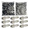 100 Sets GX12 3Pins Aviation Connector Panel Mount Circular Metal Adapter Male Female Plug Socket 125V 7A (3P) view 2
