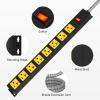 20Amp Power Strip Surge Protector, Durable Metal 8-Outlets with Heavy Duty 20 amp 10Ft 12 Gauge Extension Cord for Garage Workshop & Industrial Use, 1200J view 3
