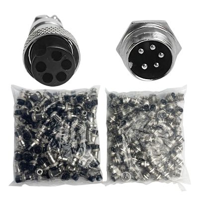 GX12, 5-Pin, Panel-Mount, Circular Connector, Male & Female, 7A 125V