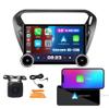 Display Knobs CarPlay/Android Auto Autoradio Android AM/FM Radio Navigation Stereo Player GPS 11.8" QLED Touch Screen Headunit Tablet for Peogeot 301 2013-2022 Octa Core 6G+128G Matte Black view 1