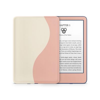 Tacky Design Colorwave Skin for Kindle Skin Decal, Cream & Orange Skin for Kindle Stickers, Premium Vinyl 3M Full Wrap for Kindle Cover, and for Kindle Wrap Skin for (Kindle (10th Gen, 2019))