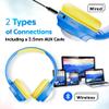 Contixo Kids Bluetooth Headphones, Blue Wireless & Wired Over-Ear 85dB Volume Limiting, LED Lights, Foldable, Adjustable Headband, Mic Lightweight Noise-Limiting Design for Boys & Girls view 3