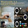 Azgqswr Military Smart Watch for Men with 1.52 HD Waterproof Answer/Make Call,Outdoor Smart Watch with Heart Rate,SpO2,Sleep Monitoring Compatible with iOS and Android view 4