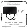 ZBJBinCH Indoor TV Aerial Antenna, TV Antenna, Booster with Strong Signal, 4K HD Digital Antenna with 200 Miles Long Range Reception for Freeview Local Channels, Support All Television view 2