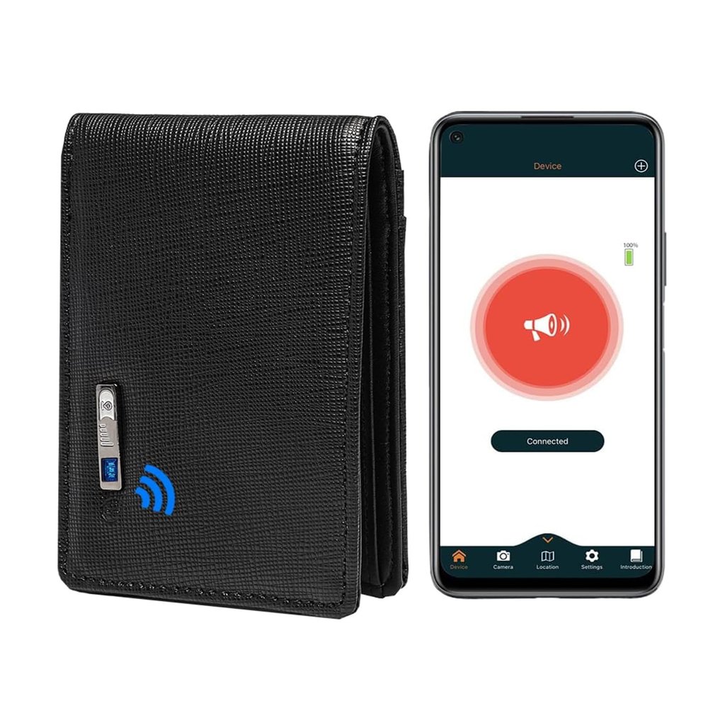 Anti-Lost Bluetooth Wallet Tracker & Finder (Cross Black)