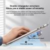Aluminium Alloy Laptop Stand, Dual Fan Cooling, 6.8~14.8 cm Height Adjustable, Folding Storage, Support up to 21' Laptop view 4