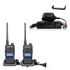 Retevis RT85 Long Range Walkie Talkies, Dual Band Ham Radio(2 Pack), 1400 mAh Battery, Bundle with Retevis MB2 CB Radio(1 Pack), AM/FM CB Radio Base Station, 2 Way Radio for Car Traveling view 1