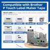 Aonomi Label Maker Tape Replace for Brother P Touch Label Tape TZe-231 12mm 0.47 Laminated White TZe TZ 231 Refills Replacement for Brother Label Maker PTouch PTH-110 111 D220 D210 D410,8 pk view 2