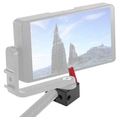 15mm Single Rod Clamp, Secure Connection Aluminum Alloy for Camera Support System, Shoulder Rig, Tripod, DSLR Rail