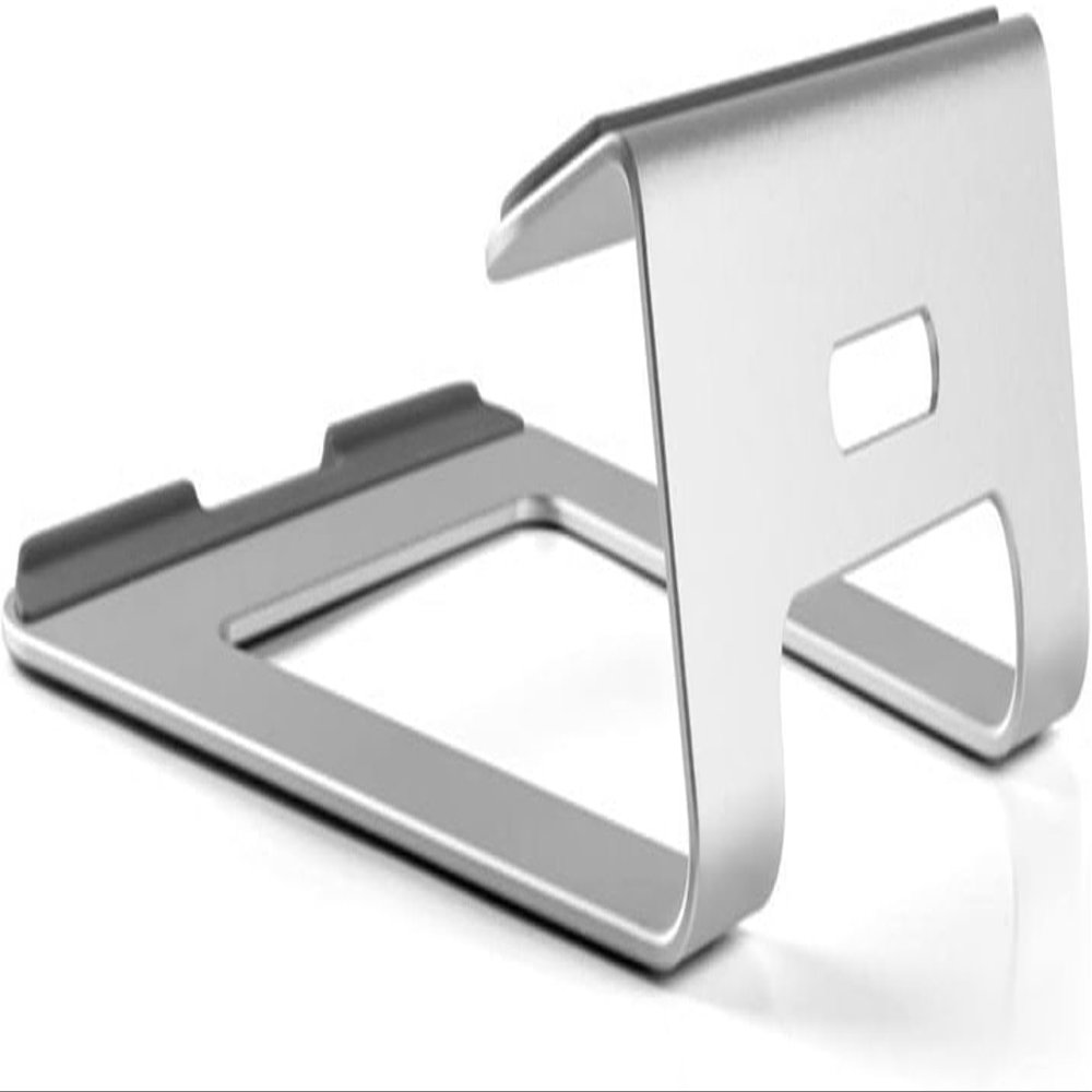 aiqiua Laptop Stand, Ergonomic Aluminum Alloy Computer Stand, with Non-Slip Protective Pad with 10 to 15.6 Inches Notebook Computer(Silver)