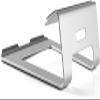 aiqiua Laptop Stand, Ergonomic Aluminum Alloy Computer Stand, with Non-Slip Protective Pad with 10 to 15.6 Inches Notebook Computer(Silver) view 1