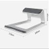 aiqiua Laptop Stand, Ergonomic Aluminum Alloy Computer Stand, with Non-Slip Protective Pad with 10 to 15.6 Inches Notebook Computer(Silver) view 2
