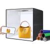 50cm Foldable LED Light Box, Portable Photo Studio, 3 Lighting Modes + 10 Levels of Brightness + 12 Solid Color Backgrounds, Indoor Photography Equipment view 1