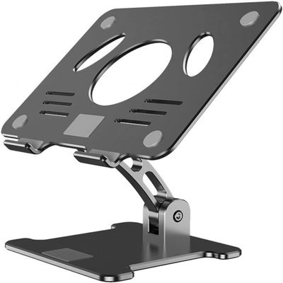 aiqiua Laptop Stand, Adjustable Multi-Angle Stand, Aluminum Alloy Ergonomic Portable Computer Notebook Stand with 10 to 15.6 Inches Notebook Computer(Black)