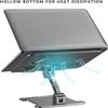 aiqiua Laptop Stand, Adjustable Multi-Angle Stand, Aluminum Alloy Ergonomic Portable Computer Notebook Stand with 10 to 15.6 Inches Notebook Computer(Black) view 4