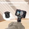 Action Camera Gimbal Adapter Mount Compatible for DJI Osmo Action 5 Pro/4/3 Magnetic Quick Release Tripod Mount, 1/4"-20 and Cold Shoe Mount Adapter for Tripod Selfie Stick PTZ DSLR Camera view 2
