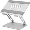 aiqiua Laptop Stand, Adjustable Laptop Stand, Ergonomic Laptop Riser Holde, Foldable Aluminum Alloy Computer Stand with 10 to 15.6 Inches Notebook Computer(Silver) view 1