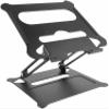 aiqiua Laptop Stand, Adjustable, Portable Foldable Aluminum Alloy Laptop Riser, with 10 to 15.6 Inches Notebook Computer(Black) view 1