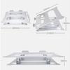 aiqiua Laptop Stand, Adjustable, Portable Foldable Aluminum Alloy Laptop Riser, with 10 to 15.6 Inches Notebook Computer(Black) view 2
