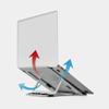aiqiua Laptop Stand, Foldable Laptop Stand, 5-Level Height Adjustable Ergonomic with 10 to 15.6 Inches Notebook Computer(Black) view 3