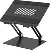 aiqiua Laptop Stand, Adjustable Laptop Stand, Ergonomic Laptop Riser Holde, Foldable Aluminum Alloy Computer Stand with 10 to 15.6 Inches Notebook Computer(Black) view 1
